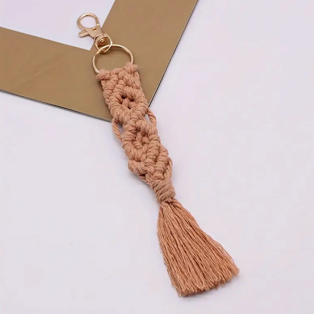 Cotton Rope Macrame Keychain